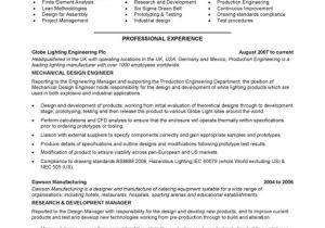 Hvac Engineer Resume Electrical Engineer Resume Objective Vizual Resume