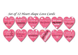 I Love You Card Handmade 12 Reasons I Love You Heart Shape Love Cards Buy Online at