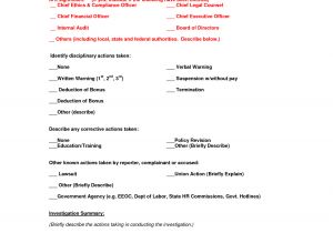 Icam Investigation Template Best Photos Of Investigation Report Template Sample