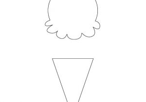 Ice Cream Cone Pattern Template Best Photos Of Preschool Ice Cream Cone Pattern Ice