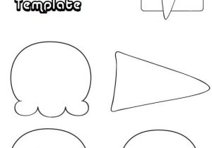Ice Cream Craft Template Ice Cram Cone Template Coloring Pages Templates for
