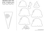 Ice Cream Craft Template Ice Cream Templates and Coloring Pages for An Ice Cream Party
