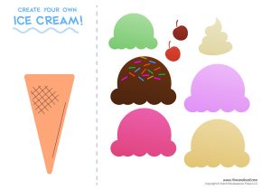 Ice Cream Craft Template Tim Van De Vall Comics Printables for Kids