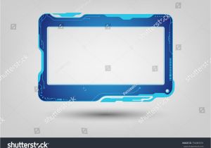 Id Card Background Design Hd Abstract Tech Sci Fi Hologram Frame Template Design