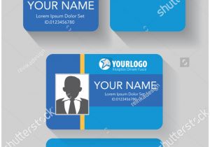 Id Card Background Design Hd Creative Id Card Template Abstract Blue Stock Vector