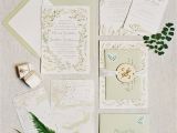 Ideas for Wedding Card Invitation 25 Of the Prettiest Green Wedding Invitations Martha