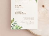 Ideas for Wedding Card Invitation Modern Greenery Wedding Invitation In 2020 Modern Wedding