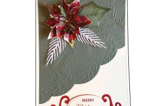 Image Of A Blank Card Blank Card 3d Poinsettia Christmas Card Handmade Card for