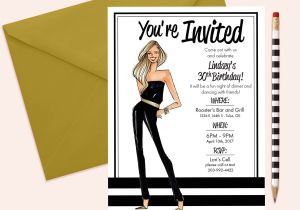 Images Of Birthday Card Invitation Party Invitations Fashion Party Invite 21st Birthday