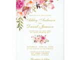 Images Of Wedding Card Background Watercolor Floral Pink Gold Wedding Invitation Zazzle Com