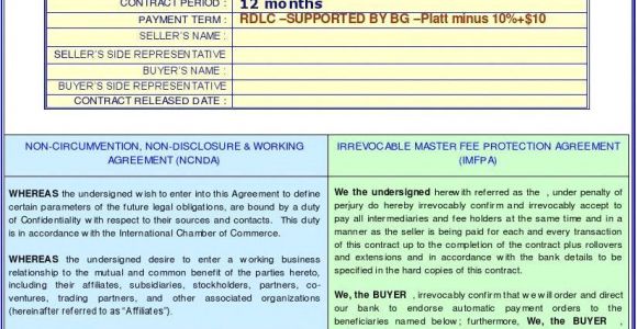 Imfpa Contract Template Ncnda Imfpa Template 1 Word