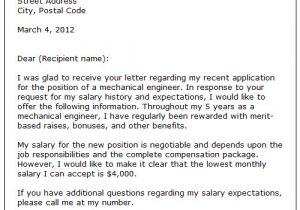 Including Salary History In Cover Letter How to Include Salary Requirements In Cover Letter