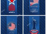 Independence Day Greeting Card Designs Greeting Cards Set for the United States Independence Day