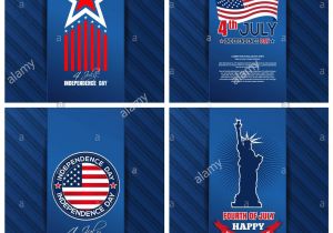 Independence Day Greeting Card Designs Greeting Cards Set for the United States Independence Day
