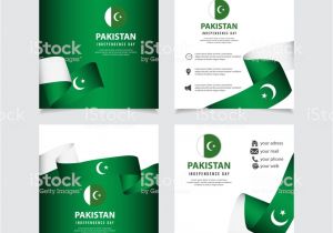 Independence Day Greeting Card Designs Pakistan Independence Day Vector Template Design