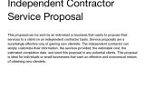 Independent Contractor Proposal Template 10 Best Images Of Independent Proposal forms Independent