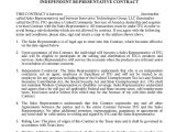 Independent Sales Representative Contract Template Sample Independent Agreement Contract 8 Examples In