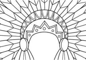 Indian Headdress Template Indian Headdress Template Clipart
