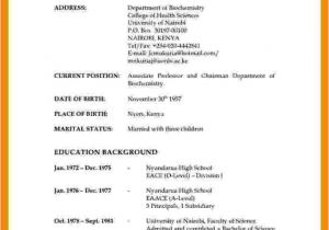 Indian normal Resume format Word Curriculum Vitae normal
