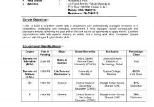 Indian Resume format In Word College Degree No Class Time Required Resume format for