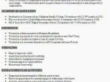 Indian Resume format In Word Cv format Sample In Word