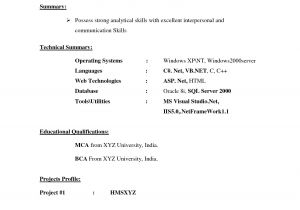 Indian Simple Resume format Doc Resume Samples for Freshers In India Resume Sample format