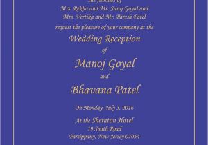 Indian Wedding Card Invitation Template Wedding Invitation Wording for Reception Ceremony with