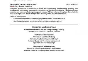 Industrial Engineer Resume Industrial Engineering Resume Sample Professional Resume