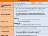 Information Brief Template Project Initiation Templates 8 Free Downloads