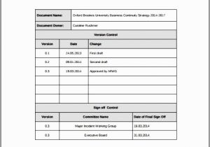 Information Technology Business Continuity Plan Template 9 Business Continuity Plan Outline Sampletemplatess