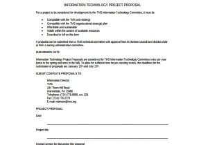 Information Technology Proposal Template 8 Technology Proposal Templates Sample Templates