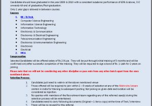 Infosys Fresher Resume format 09 April 2011 Arunmanikumar 39 S Blog