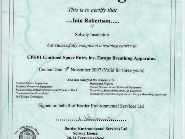 Insulation Certificate Template asbestos Awareness Certificate Template ...