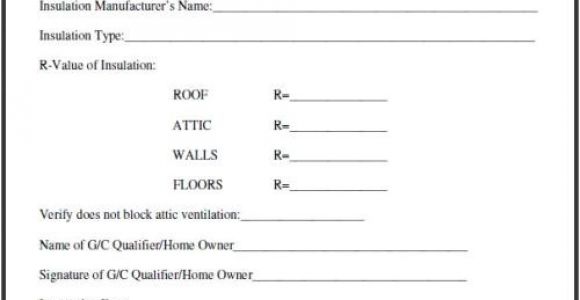 Insulation Certificate Template Insulation Certificate Card City Of Miami Springs