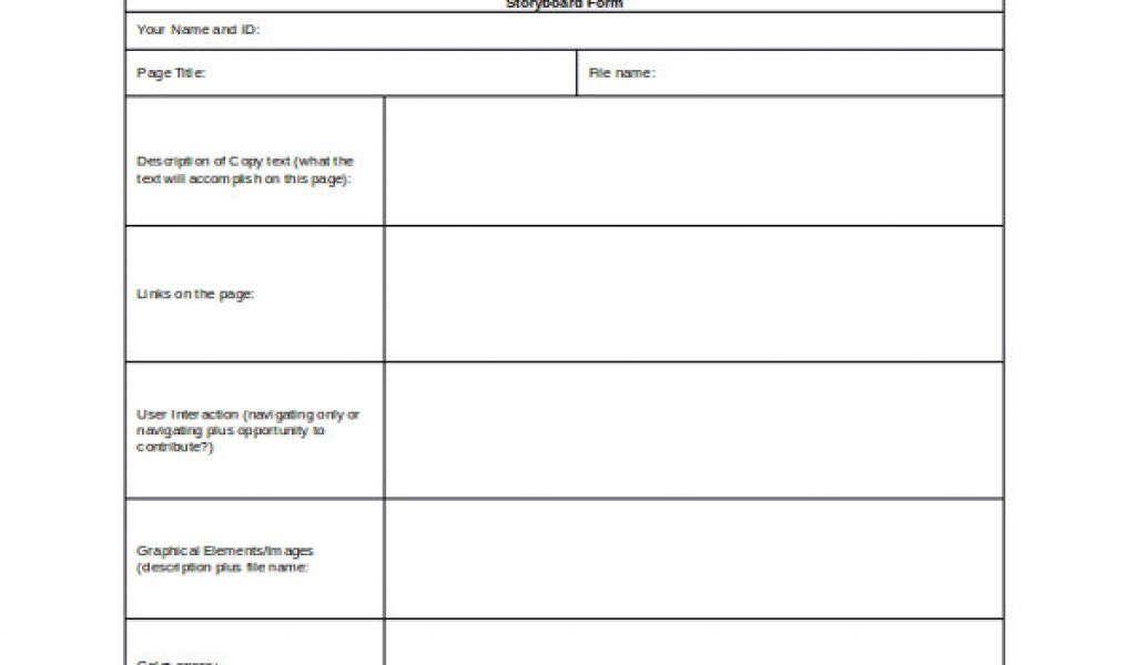 Interactive Storyboard Template Interactive Storyboard Template Social 