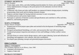 Interior Design Resume Templates Interior Designer Resume Resumecompanion Com Resume