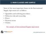 International Supply Contract Template International Supply Agreement Template