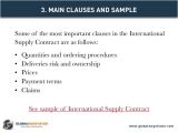 International Supply Contract Template International Supply Contract Contract Template and Sample