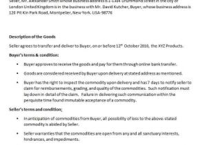 International Trade Contract Template Business Contracts Contract Templates