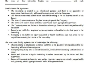 Internship Employment Contract Template 35 Agreement Templates Free Premium Templates