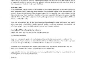Interview No Show Email Template 11 Thank You Email after Teaching Interview Pdf Doc