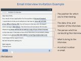 Interview No Show Email Template Email Interview Invitation Example