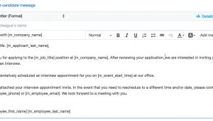 Interview Schedule Email Template Schedule An Interview Smartrecruiters