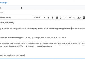 Interview Set Up Email Template Email Template Types Smartrecruiters