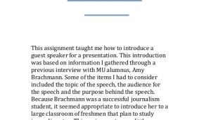 Introducing A Guest Speaker Template How to Introduce A Graduation Speaker Sample Just B Cause