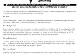 Introducing A Guest Speaker Template Template for Introducing A Speaker 7 Special Occasion