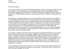 Inventory Analyst Cover Letter Cover Letter Example Cover Letter Examples Inventory Control