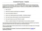 Investment Proposal Template Word 18 Investment Proposal Samples Sample Templates