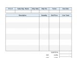 Invioce Templates Blank Invoices to Print Mughals