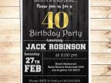 Invitation Card About Birthday Party Blank Invitation Card Template Einladung 40 Geburtstag